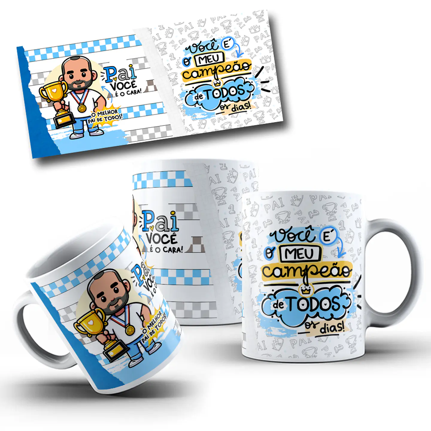 10 Artes Caneca Dia dos Pais 2024 Arquivos Png 8