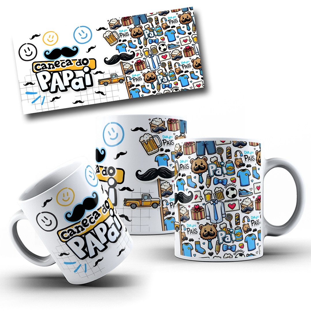 10 Artes Caneca Dia dos Pais 2024 Arquivos Png 10