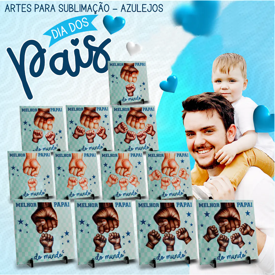24 Artes Caneca e Azulejo Dia dos Pais Arquivo em Jpg 2