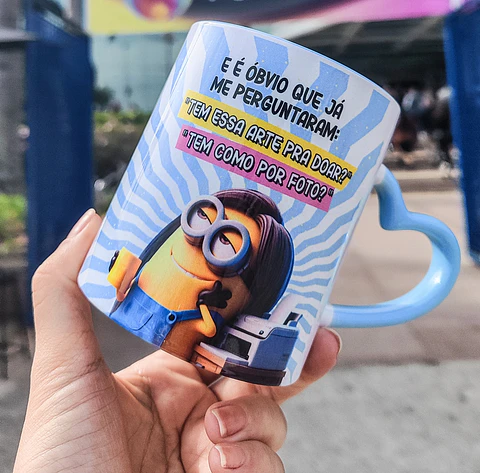 Arte Caneca Minions Profissão Sublimação Baixar Grátis