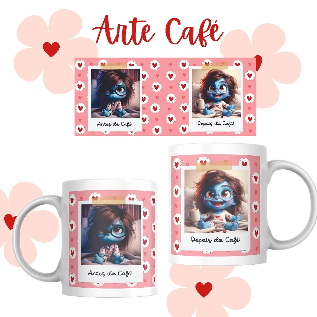 Arte Caneca Divertidamente Sublimação Baixar Grátis  1