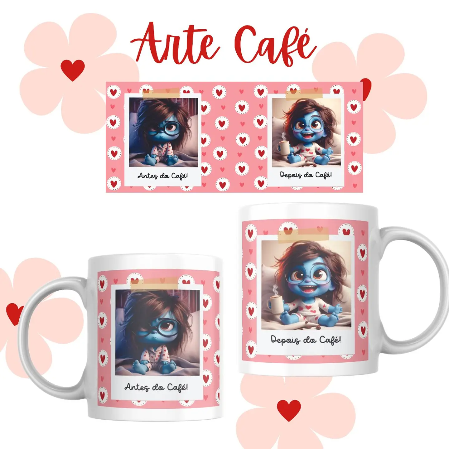 Arte Caneca Divertidamente Sublimação Baixar Grátis  1