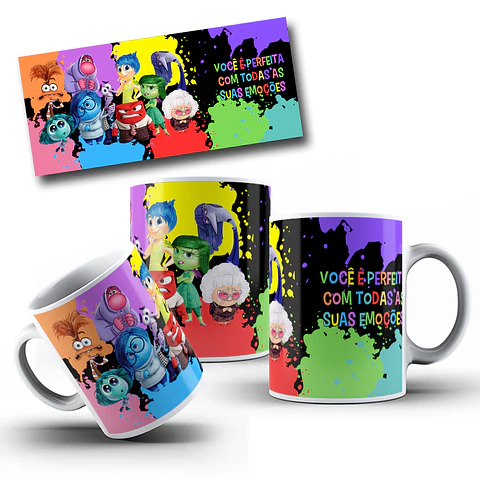 Arte Caneca Divertidamente Sublimação Baixar Grátis 
