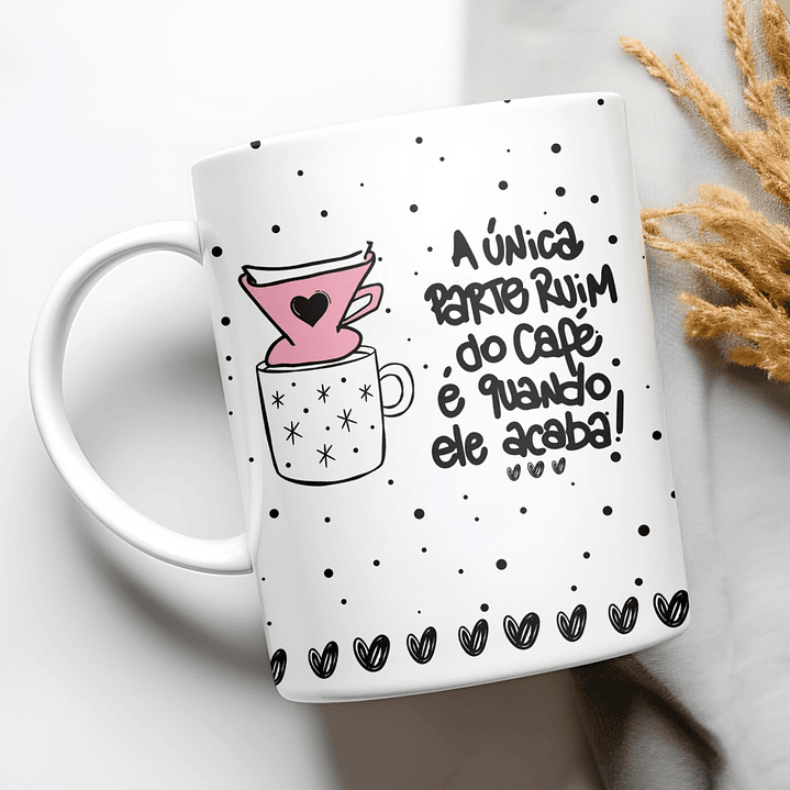 5 Artes para Caneca Frases Café Arquivo Editável 4
