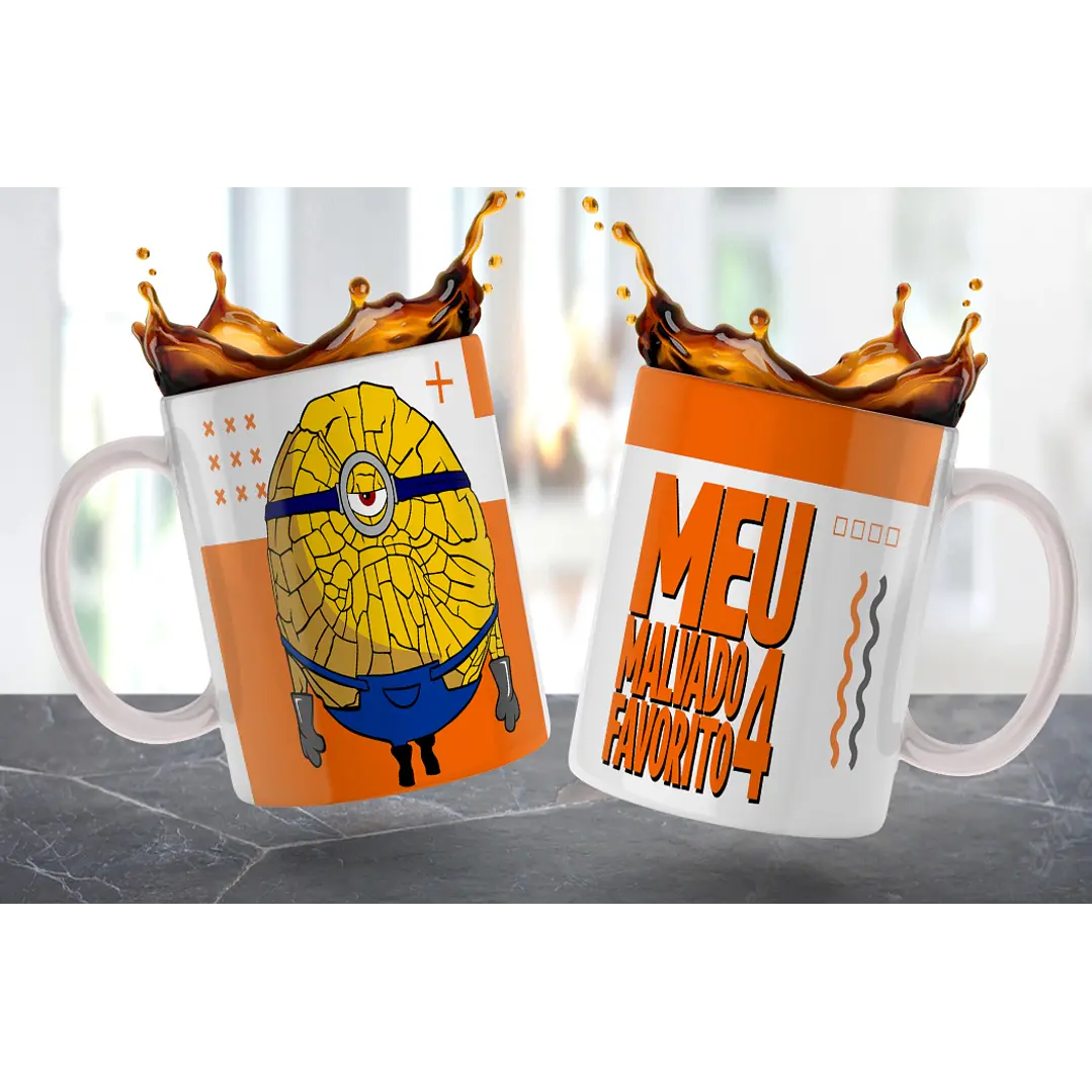 6 Artes para Caneca Meu Malvado Favorito Arquivo em Jpg  4
