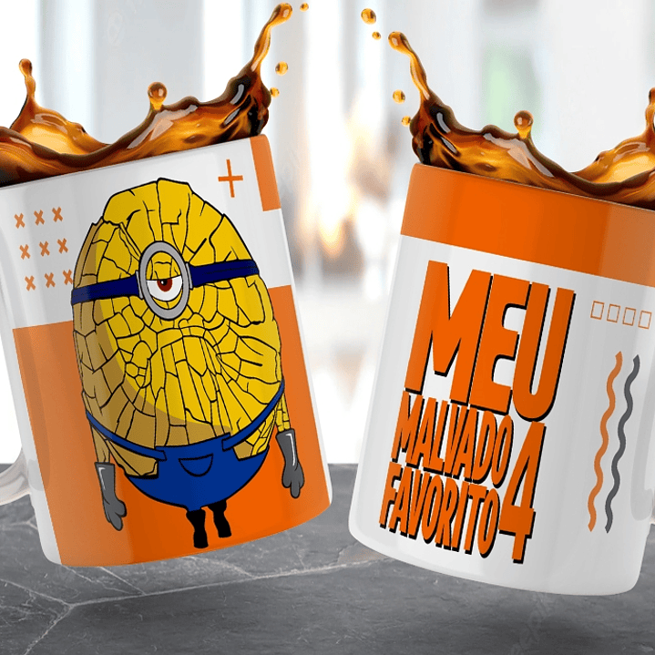 6 Artes para Caneca Meu Malvado Favorito Arquivo em Jpg  4