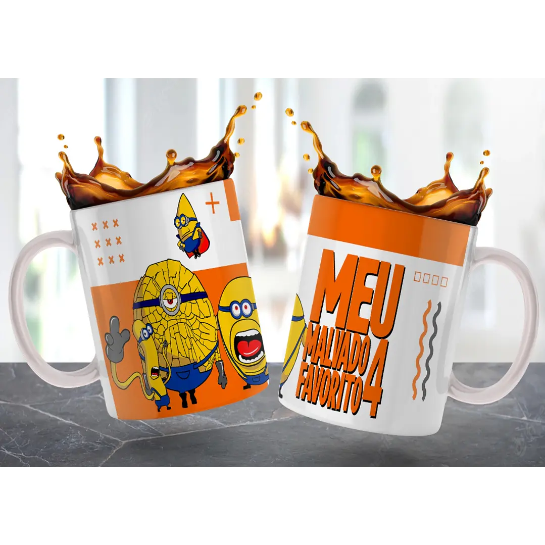 6 Artes para Caneca Meu Malvado Favorito Arquivo em Jpg  5