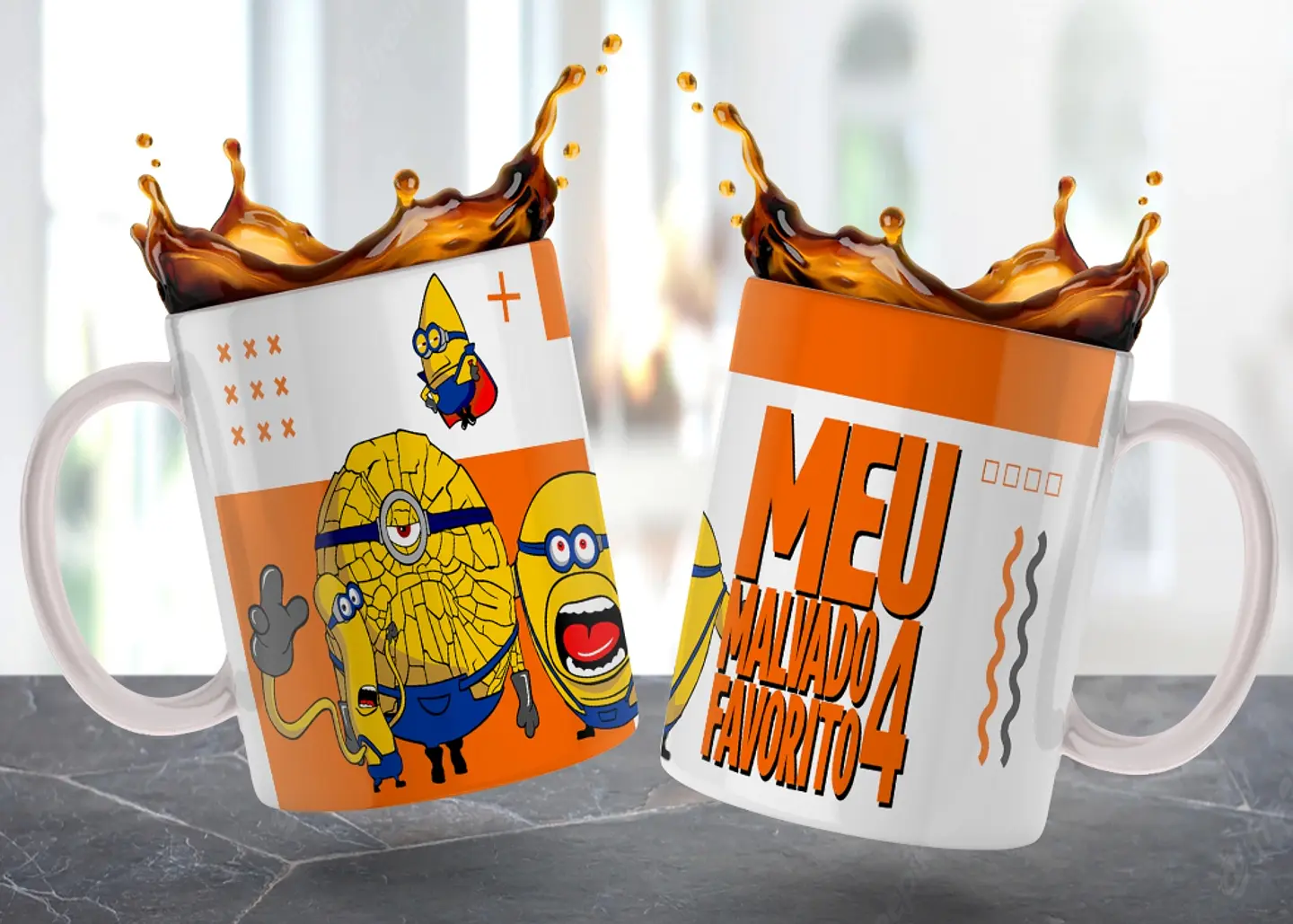 6 Artes para Caneca Meu Malvado Favorito Arquivo em Jpg  5