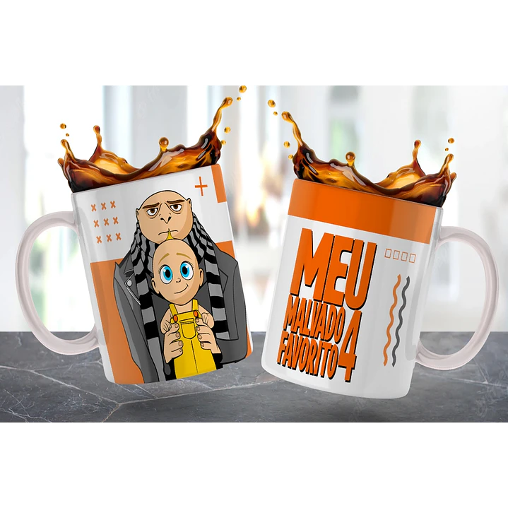 6 Artes para Caneca Meu Malvado Favorito Arquivo em Jpg  6