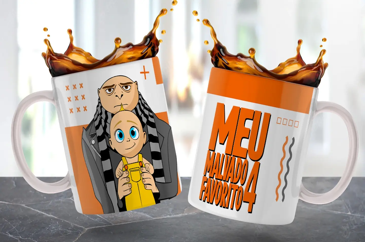 6 Artes para Caneca Meu Malvado Favorito Arquivo em Jpg  6