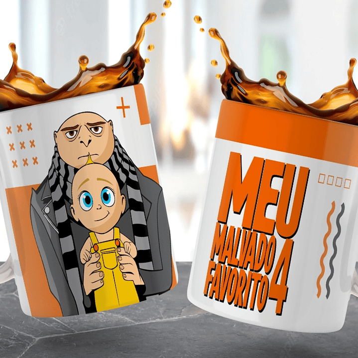 6 Artes para Caneca Meu Malvado Favorito Arquivo em Jpg  6