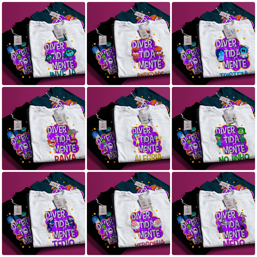 20 Artes para Camisa Divertidamente Arquivo em Png 2