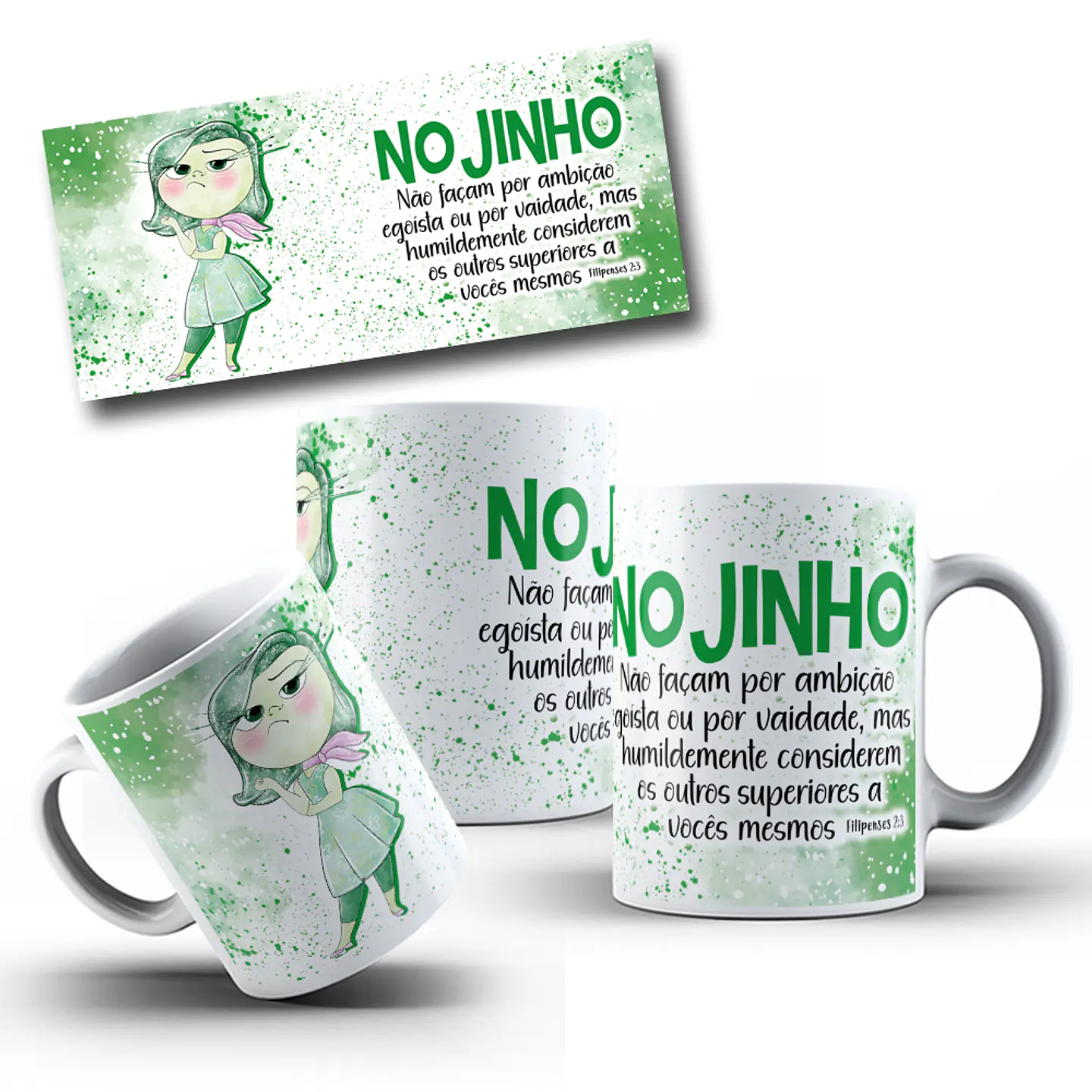 10 Artes para Caneca Divertidamente Biblicamente Arquivo em Png  3