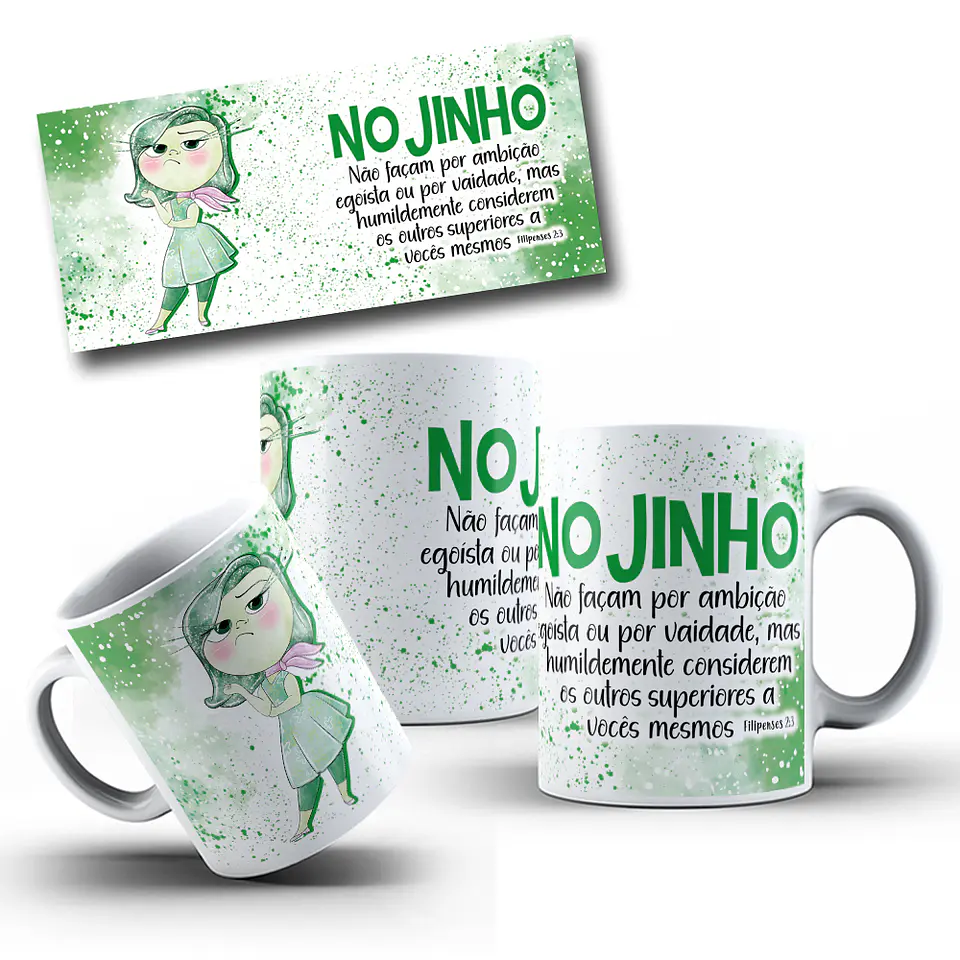 10 Artes para Caneca Divertidamente Biblicamente Arquivo em Png  3