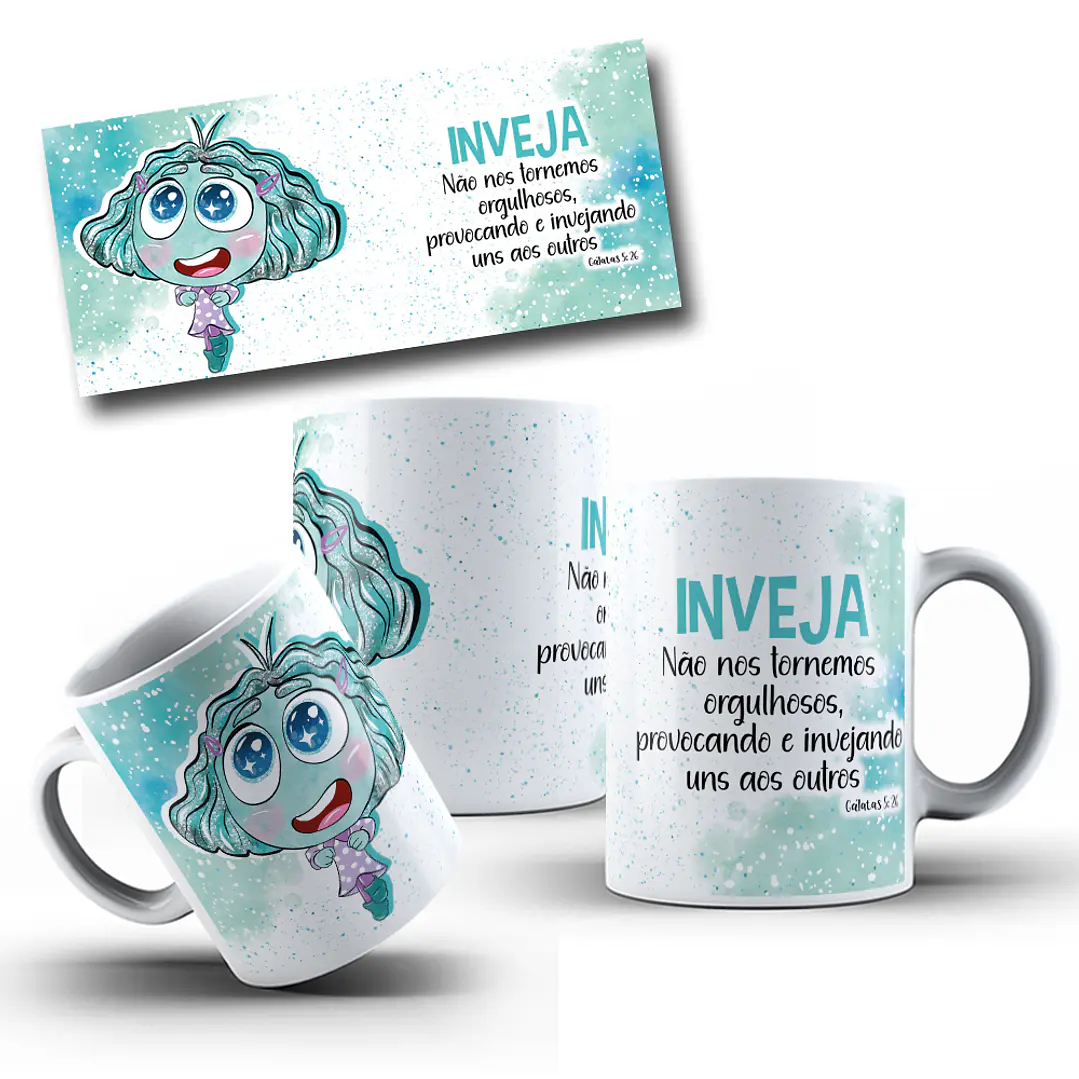 10 Artes para Caneca Divertidamente Biblicamente Arquivo em Png  8
