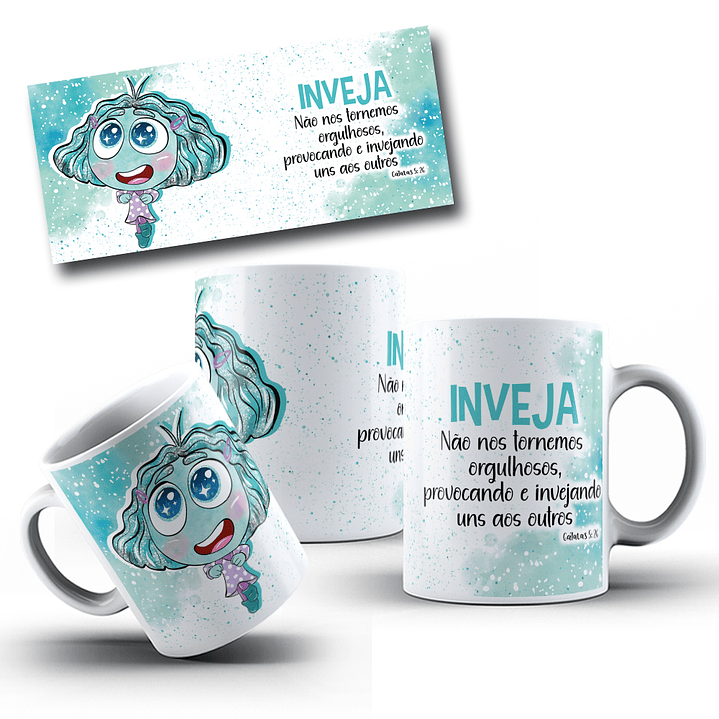 10 Artes para Caneca Divertidamente Biblicamente Arquivo em Png  8