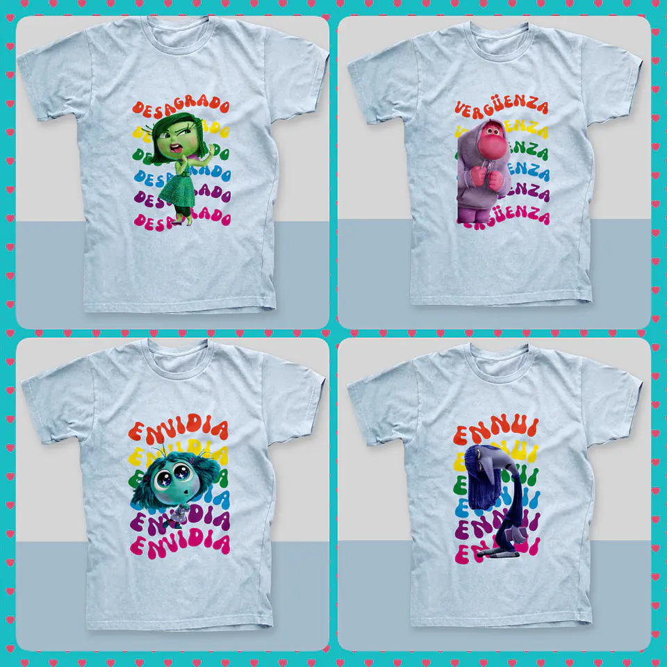 11 Artes para Camisa Divertidamente Arquivo em Png  1