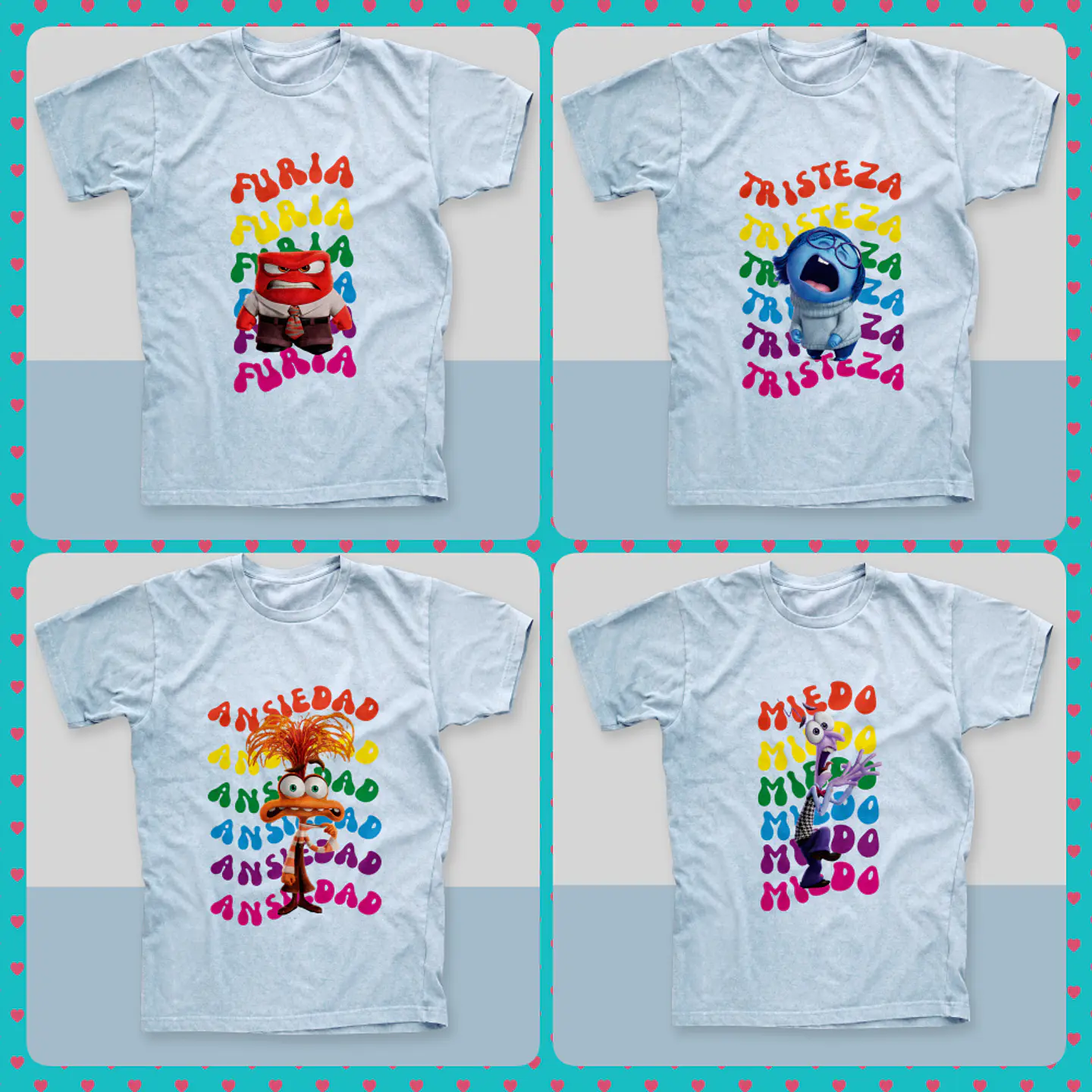 11 Artes para Camisa Divertidamente Arquivo em Png  2