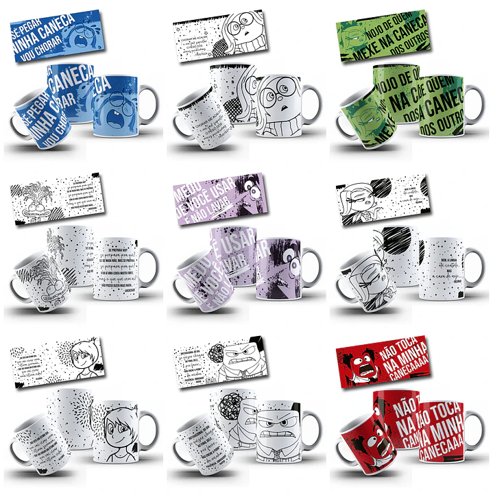 13 Artes para Caneca Divertidamente Arquivo em Png  1