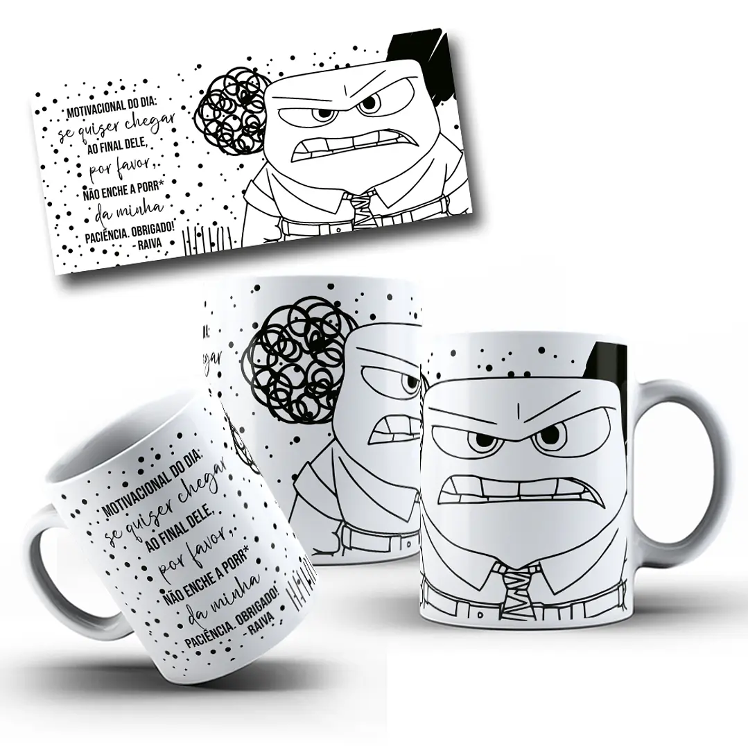 13 Artes para Caneca Divertidamente Arquivo em Png  7