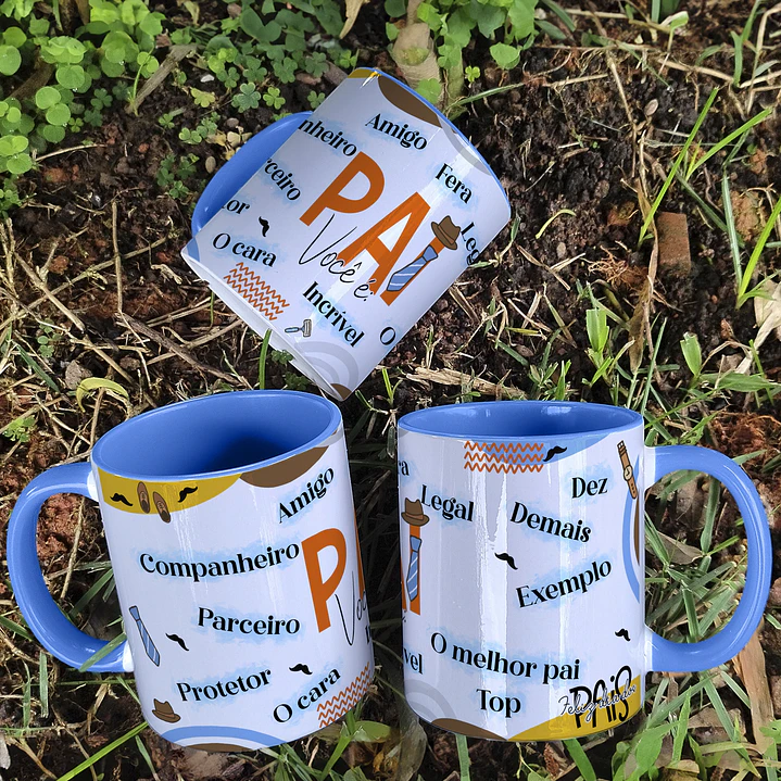 14 Artes para Caneca Dia dos Pais Arquivo Editável 3