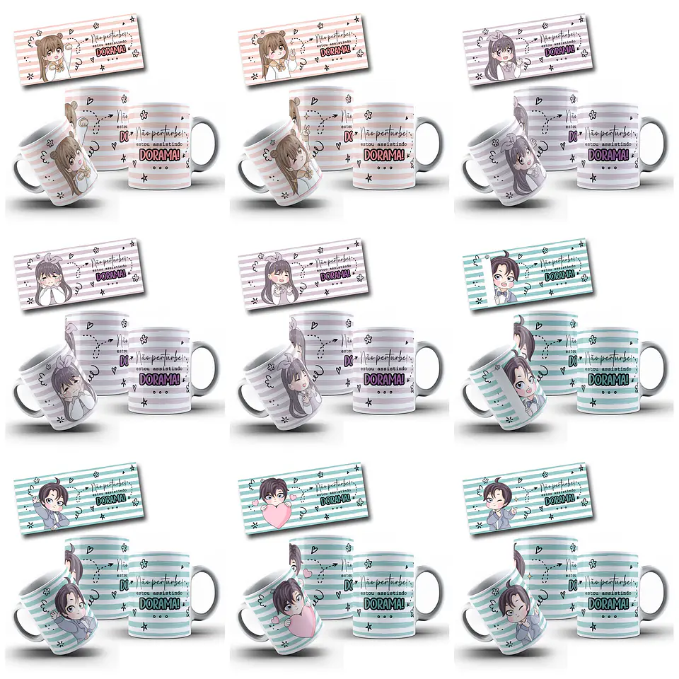 16 Artes para Caneca Doramas Arquivo em Jpg 1