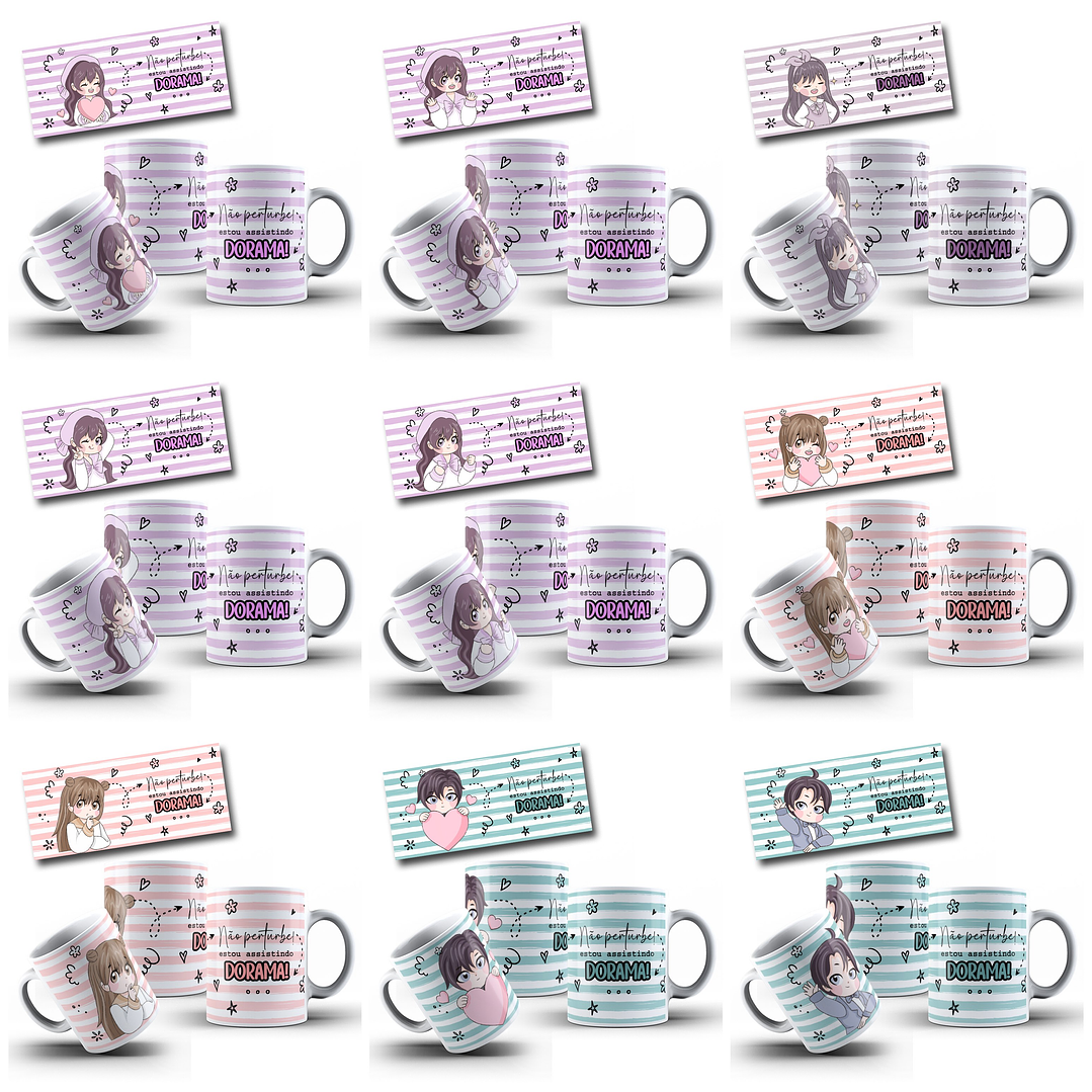 16 Artes para Caneca Doramas Arquivo em Jpg 2