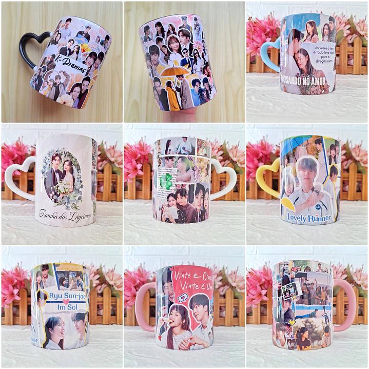 25 Artes para Caneca Colagens Dorama Arquivo em Jpg 1