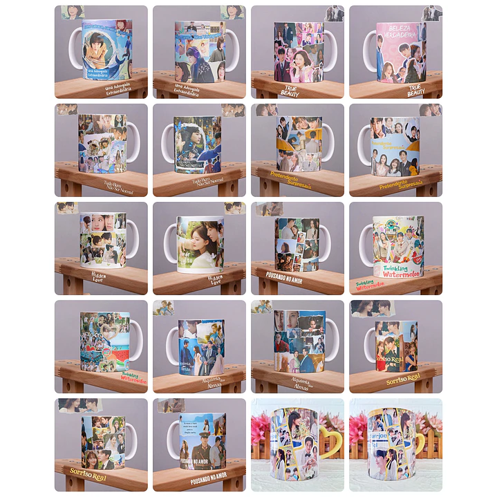 25 Artes para Caneca Colagens Dorama Arquivo em Jpg 2