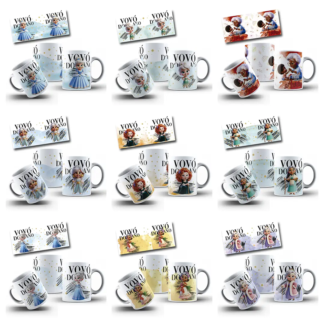 30 Artes para Caneca Dia dos Avós Arquivo Editável 3