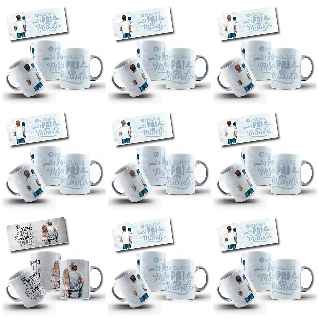 182 Artes para Caneca Dia dos Pais Arquivo em Jpg  2