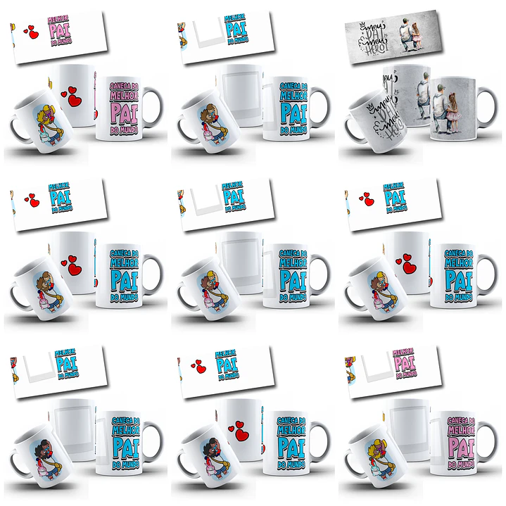 182 Artes para Caneca Dia dos Pais Arquivo em Jpg  7