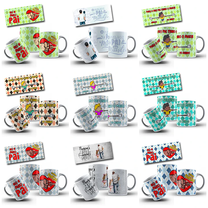 182 Artes para Caneca Dia dos Pais Arquivo em Jpg  11