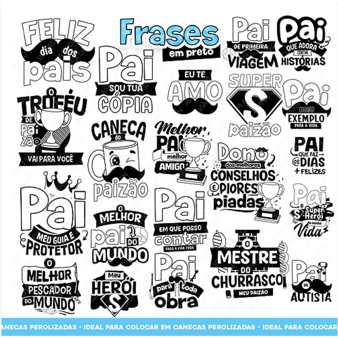 49 Artes para Caneca Dia dos Pais Arquivo em Jpg  9
