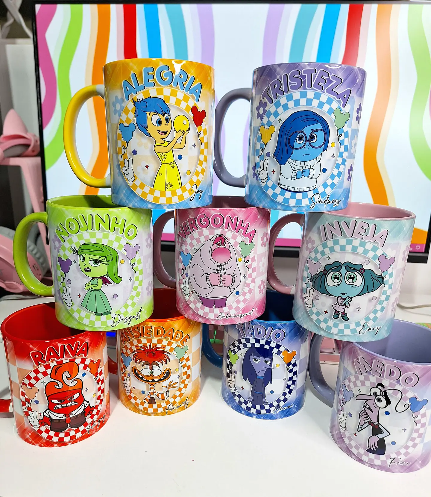 9 Artes para Caneca Divertidamente 2 em Arquivo em Jpg 1