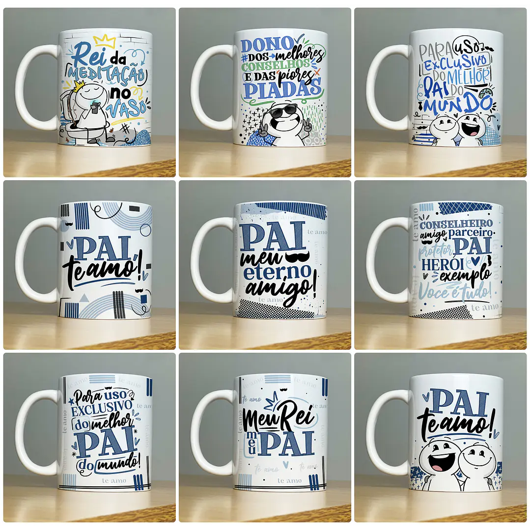 21 Artes para Caneca Dia dos Pais Arquivo em Jpg 4