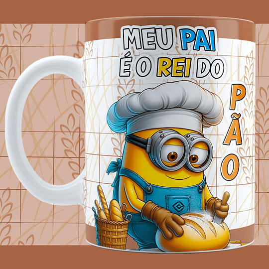 20 Artes para Caneca Minions Dia dos Pais Profissões Arquivo em Jpg 