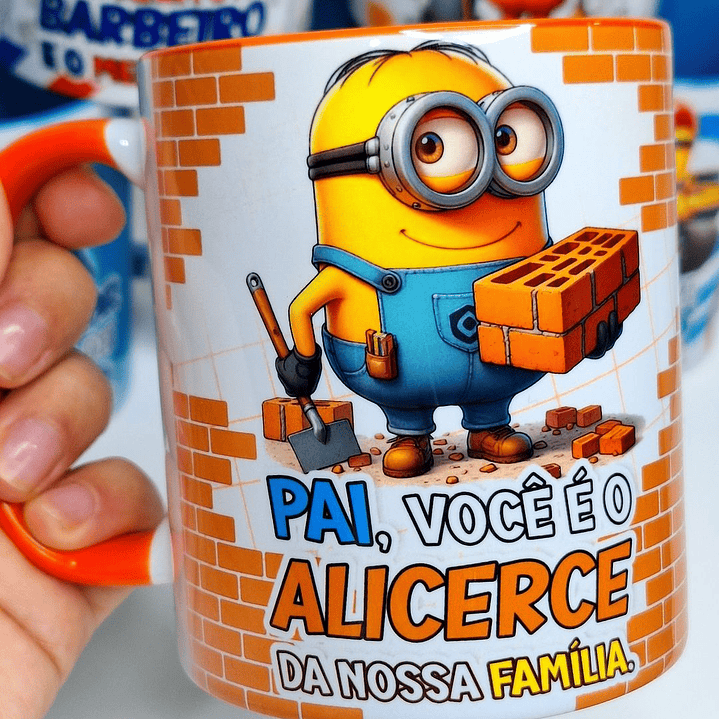 20 Artes para Caneca Minions Dia dos Pais Profissões Arquivo em Jpg  16