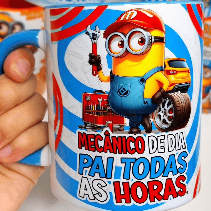 20 Artes para Caneca Minions Dia dos Pais Profissões Arquivo em Jpg  5