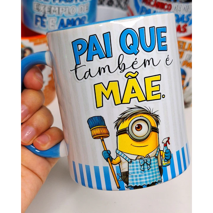 20 Artes para Caneca Minions Dia dos Pais Profissões Arquivo em Jpg  2