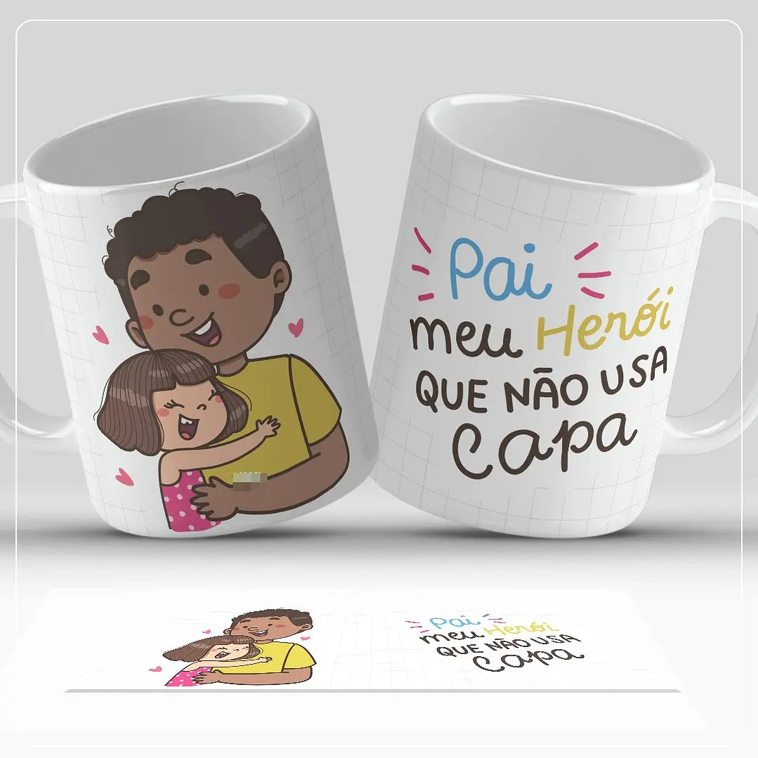 7 Artes para Caneca Dia dos Pais Arquivo em Jpg  7