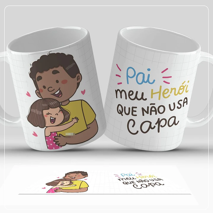 7 Artes para Caneca Dia dos Pais Arquivo em Jpg  7