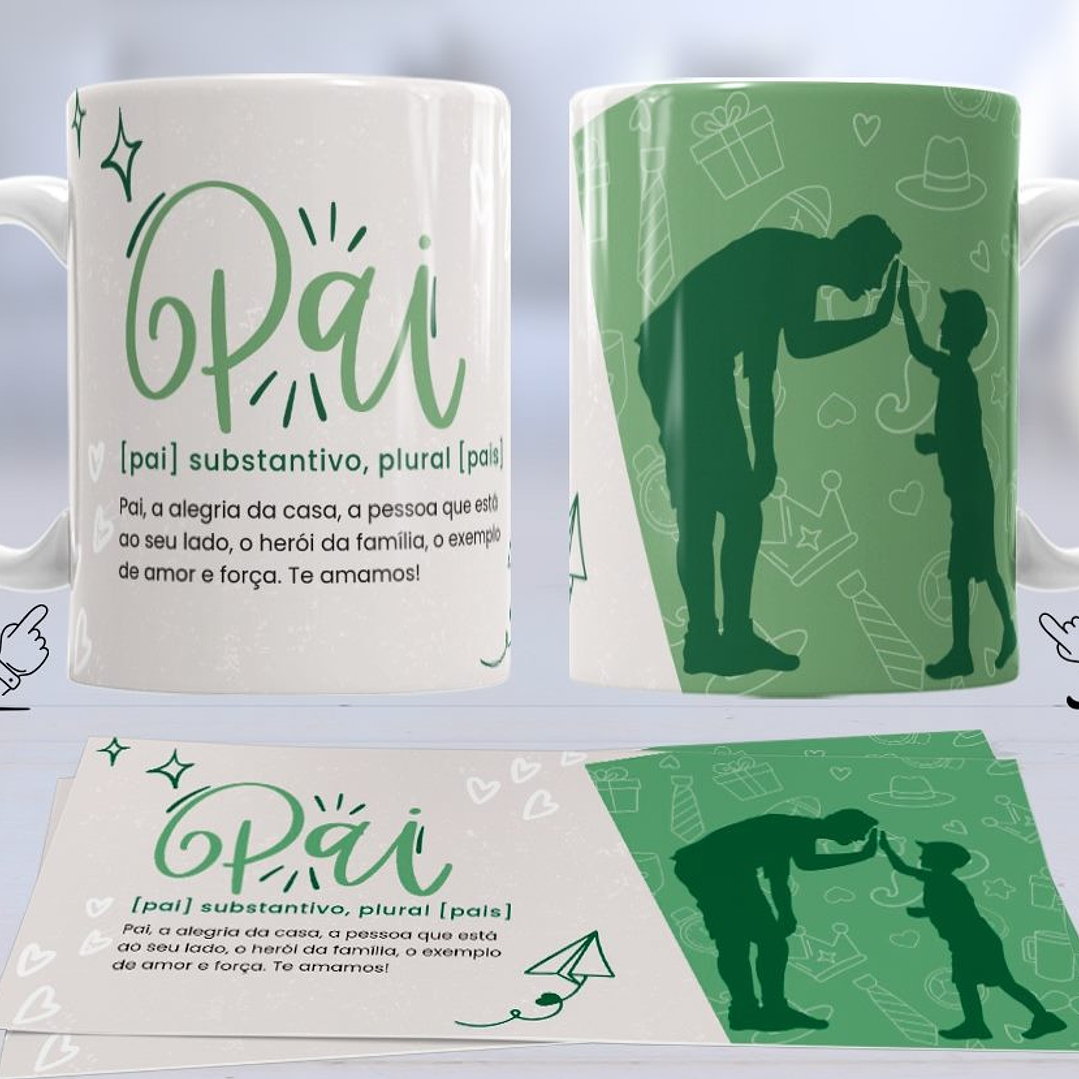 10 Artes para Caneca Dia dos Pais Arquivo em Jpg 1