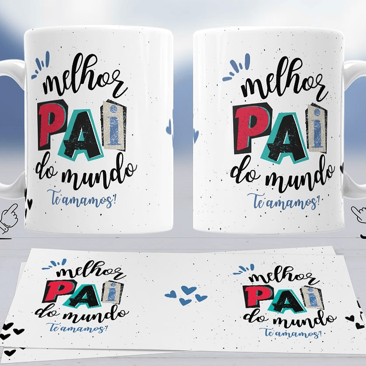 10 Artes para Caneca Dia dos Pais Arquivo em Jpg 6