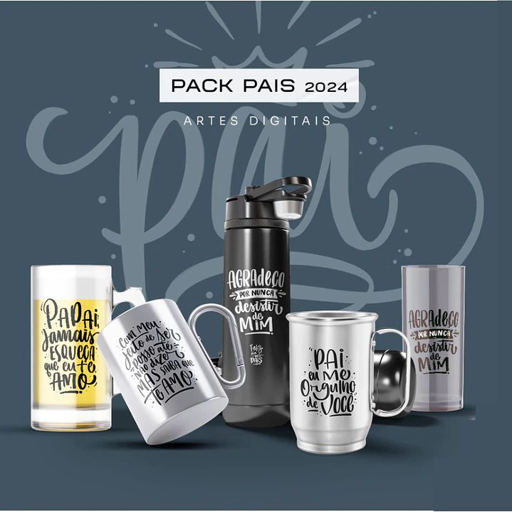 15 Artes para Caneca Dia dos Pais Arquivo em Png 1