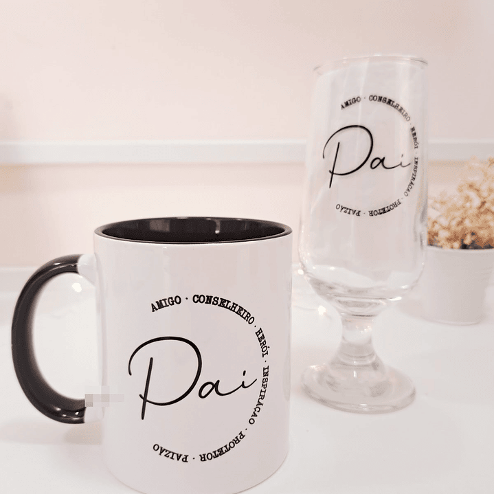 28 Artes para Caneca e Azulejo Dia dos Pais Minimalista Arquivo Editável 3