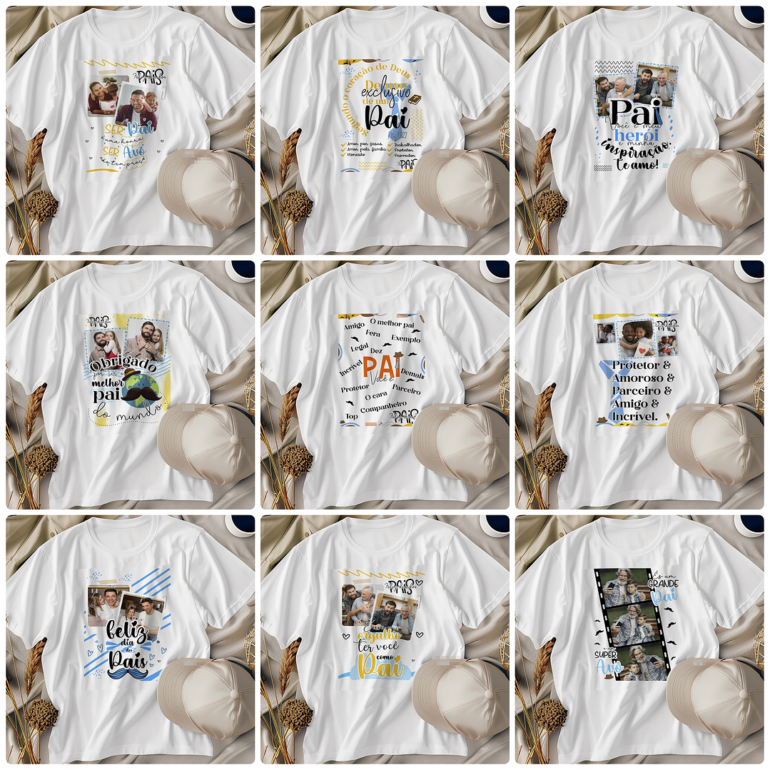 34 Artes para Caneca e Camisa Dia dos Pais Arquivo Png 3