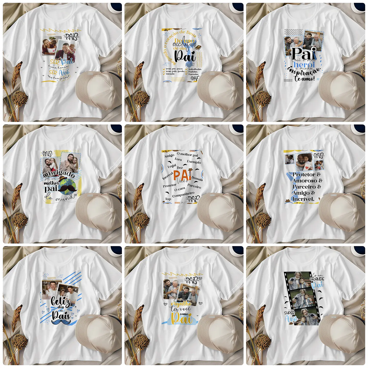 34 Artes para Caneca e Camisa Dia dos Pais Arquivo Png 3