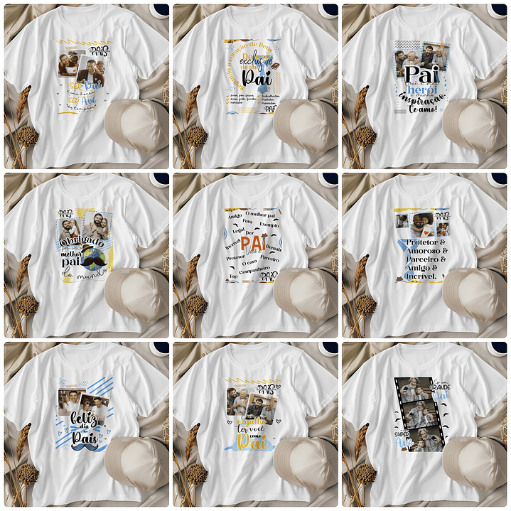 34 Artes para Caneca e Camisa Dia dos Pais Arquivo Png 3