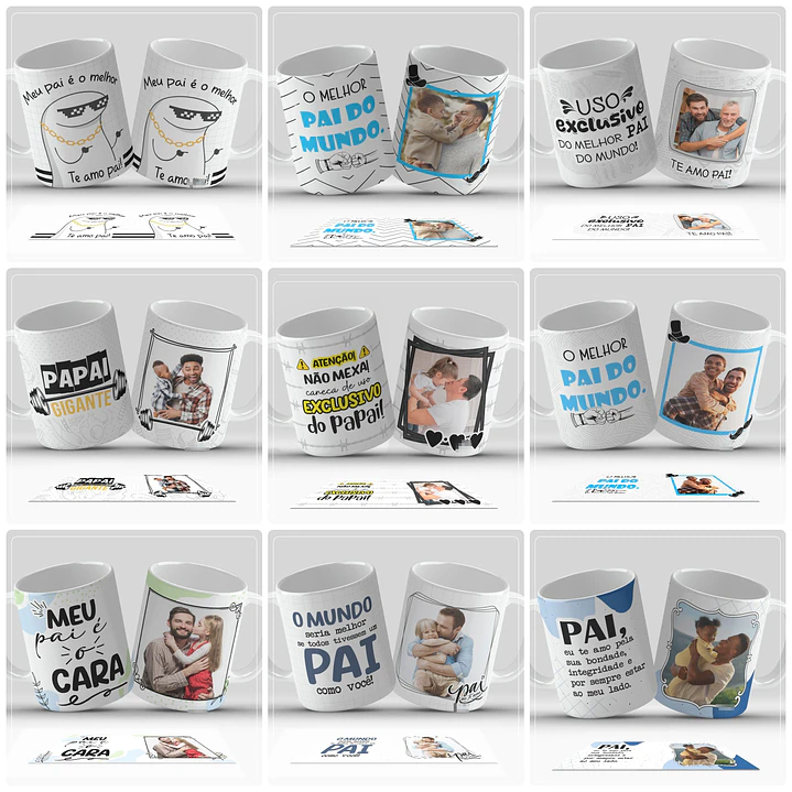 35 Artes para Caneca Dia dos Pais Arquivo em Jpg 1